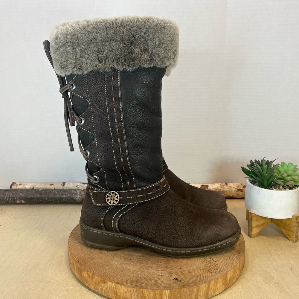 Blondo Sport AquaProtect Pull Up Boots Shearling Lined Boots Size 8.5